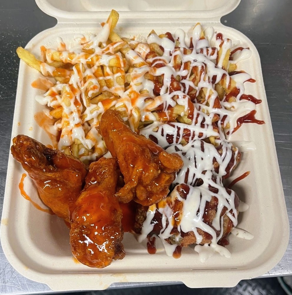AFC Loaded Wings and Fries